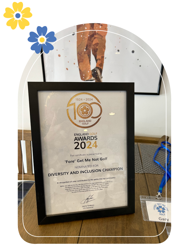 England Golf Award for Dementia Friendly Golf